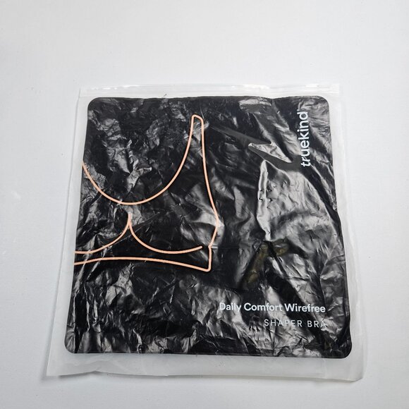 Truekind Daily Comfort Wirefree Shaper Bra Black Women Size XL NWT Adjustable - Picture 9 of 13